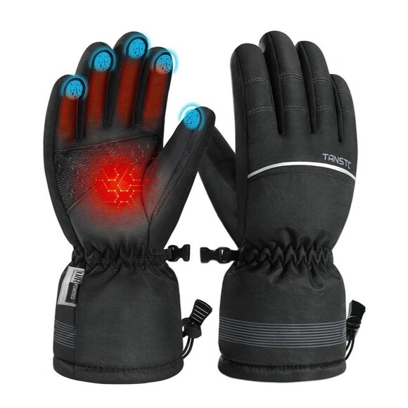 -25* F Waterproof Windproof Touch Screen Warm Winter Unisex Gloves 3M Black - Picture 1 of 6